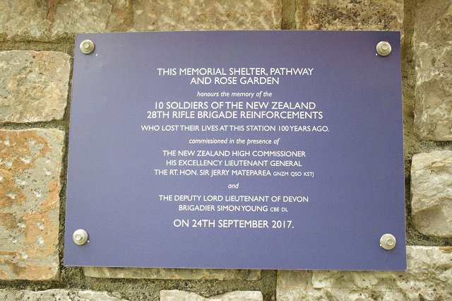 Centenary memorial for New Zealand soldiers