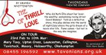 The Tavonians Theatre Company presents ‘The Thrill of Love’