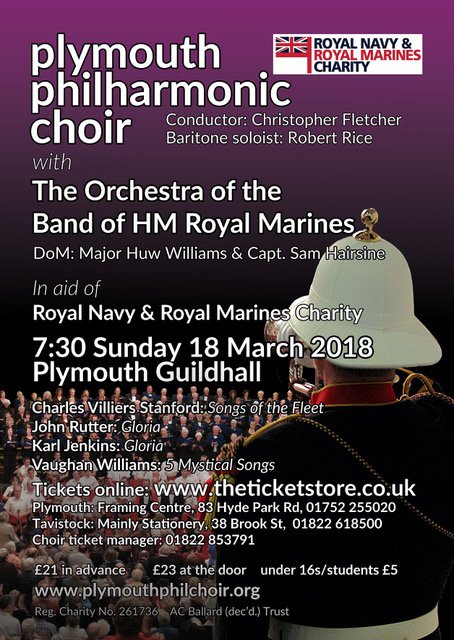 Plymouth Philharmonic Choir with the Orchestra of the Band of HM Royal Marines