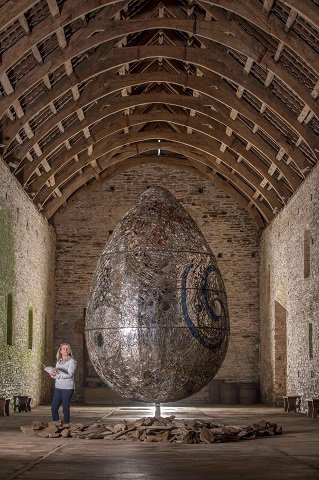 Andrew Logan's Cosmic Egg at Buckland Abbey