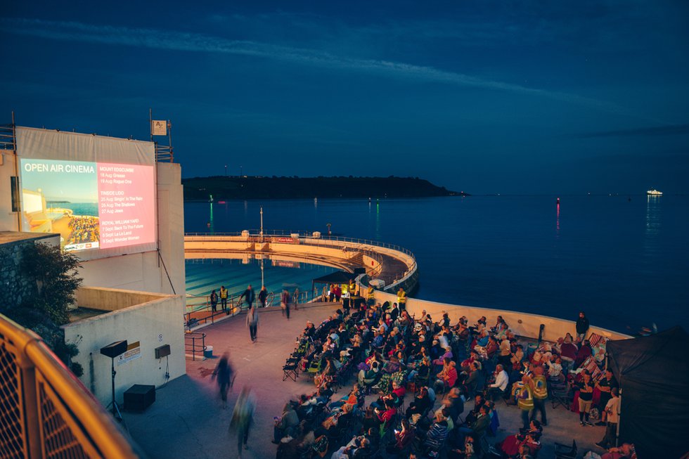 Watch films under the stars at Plymouth Arts Centre¹s unique Open Air Cinema by the sea