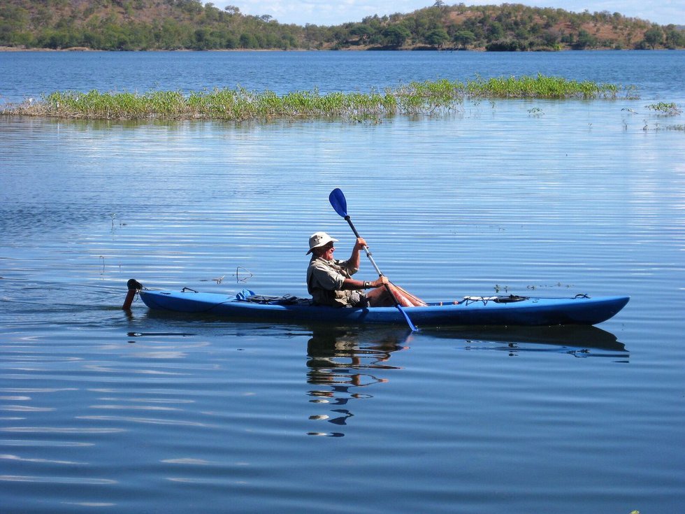 Kayaking on Lake Kariba
