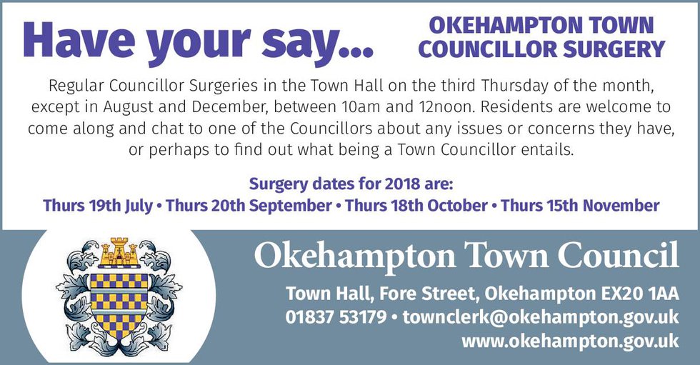 Okehampton Town Councillor Surgery