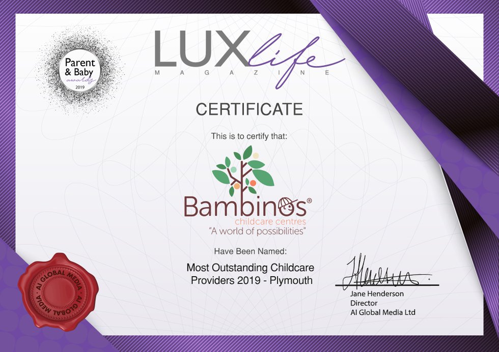 Bambinos LUX Life certificate