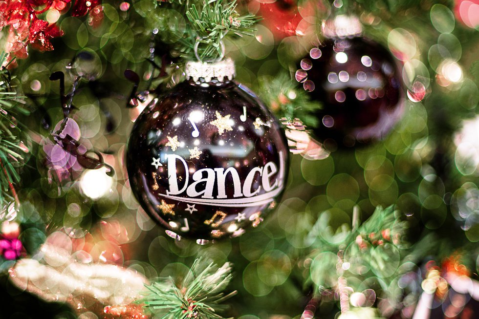 Christmas tree with dance bauble