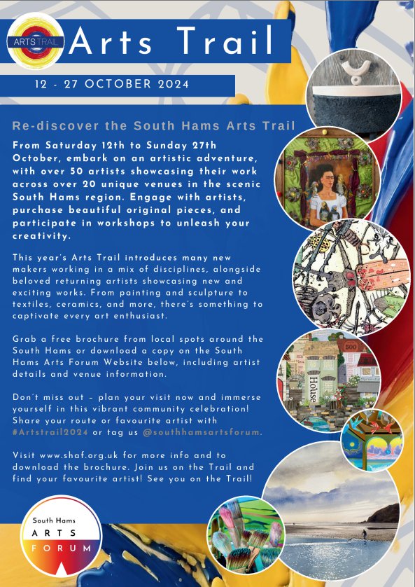 South Hams Arts Trail flyer